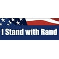 thumbnail image 1 of I STAND with RAND Bumper 3M Reflective sticker| Paul conservative tea, 1 of 3