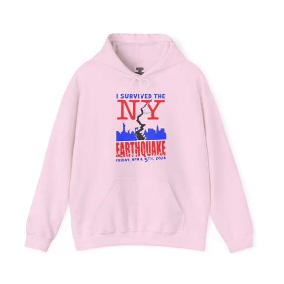 I SURVIVED THE NY EARTHQUAKE 2024 HOODIE | 4 Colors | Heavy Cotton Quality
