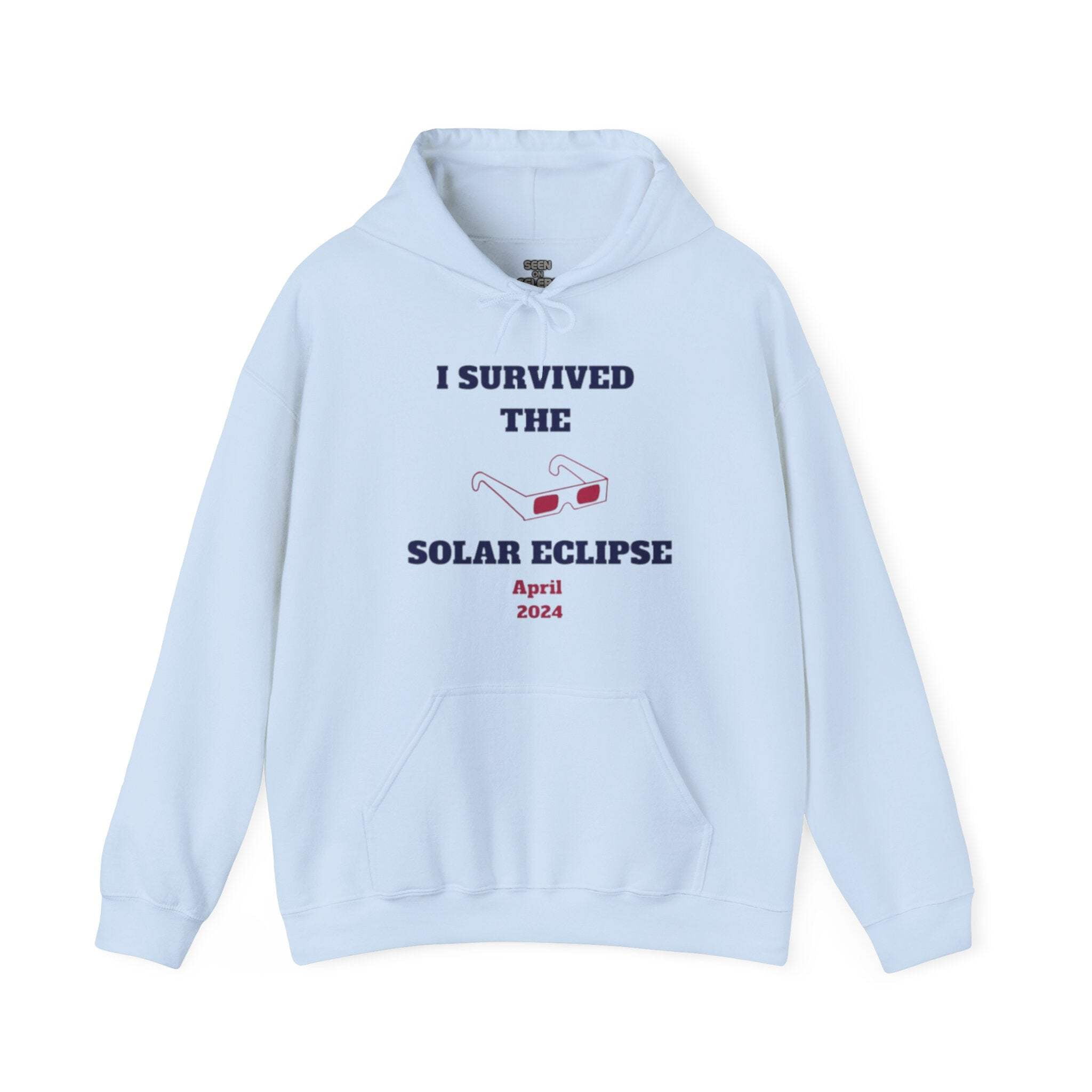I SURVIVED THE SOLAR ECLIPSE 2024 HOODIE 4 Colors Heavy Cotton
