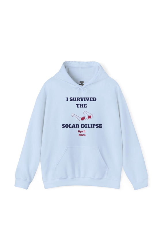 I SURVIVED THE SOLAR ECLIPSE 2024 HOODIE | 4 Colors | Heavy Cotton Quality