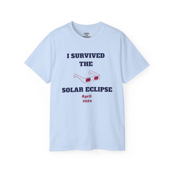 I SURVIVED THE SOLAR ECLIPSE 2024 T-shirt | 4 Colors | Heavy Cotton Quality