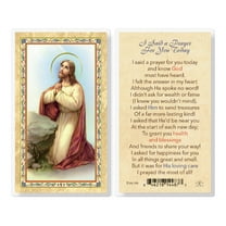 I Said a Prayer For You Today Gold-Stamped Laminated Catholic Prayer Holy Card with Prayer on Back, Pack of 25