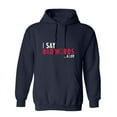 thumbnail image 1 of I Saw Bad Words Sarcastic Humor Novelty Funny Men's Hoodies, 1 of 2