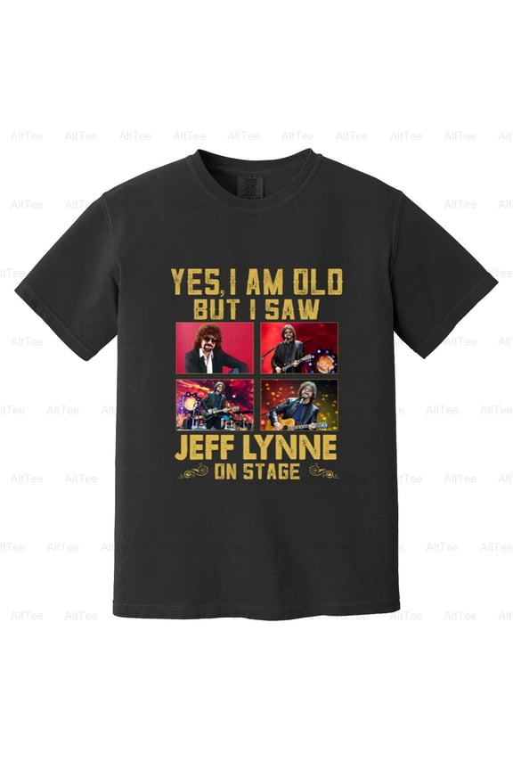 I Saw Jeff Lynne On Stage ELO Musician Producer Rock Concert Fan Electric Comfort Color T-Shirt Unisex, up to 4XL