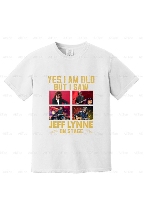 I Saw Jeff Lynne On Stage ELO Musician Producer Rock Concert Fan Electric Comfort Color T-Shirt Unisex, up to 4XL