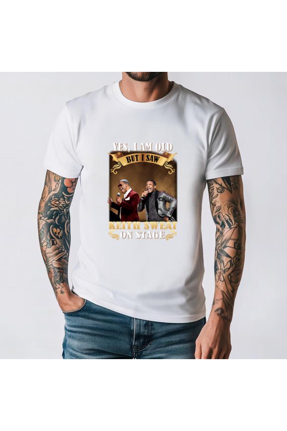 I Saw Keith Sweat On Stage R And B Singer New Jack Swing Music Unisex T-Shirt, for men & women, up to size 5XL.