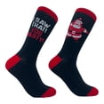 thumbnail image 1 of I Saw That You Nasty Socks Funny Xmas Party Santa Claus Sees You Joke Footwear, 1 of 7