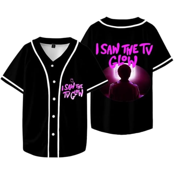 I Saw The TV Glow Merch Baseball Jersey Shirt V-Neck Women Men Short Sleeve Streetwear Clothes