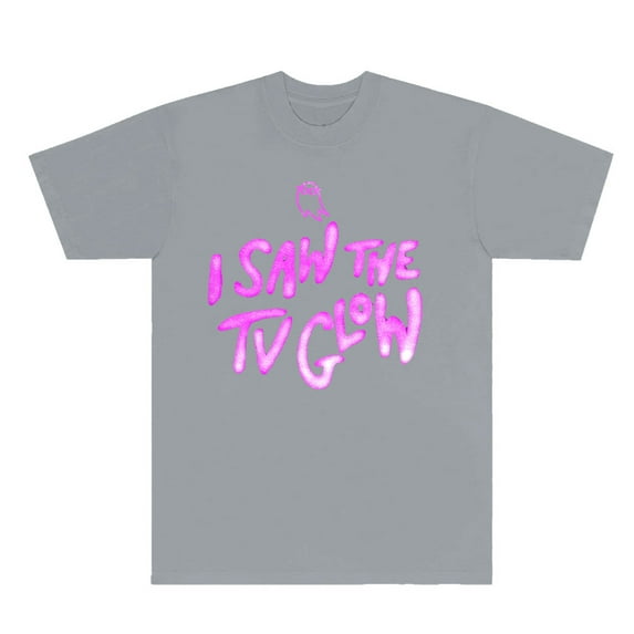 I Saw The TV Glow Merch T-Shirt Women Men Casual Crewneck Short Sleeve Fashion Tee