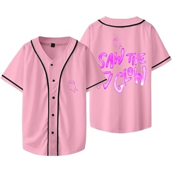 I Saw The TV Glow Movie 2024 Baseball Jersey Shirt V-Neck Women Men Short Sleeve Streetwear Clothes