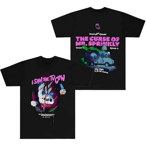 I Saw The TV Glow Movie Merch T-Shirt Women Men Casual Crewneck Short Sleeve Fashion Tee