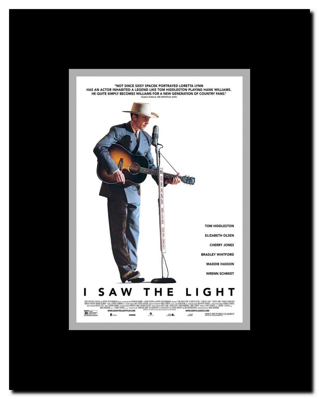I Saw the Light Framed Movie Poster