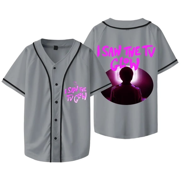 I Saw the TV Glow Logo Merch Baseball T-shirts Summer Women Men Fashion Casual Short Sleeve Jacket