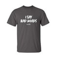 thumbnail image 1 of I Say Bad Words A Lot Christmas Apparel Adult Humor Novelty Sarcastic Premium Tshirt Xmas Holiday Anniversary Gift Hilarious Funny Saying Graphic Tees, 1 of 5
