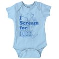 thumbnail image 1 of I Scream For Icee Vintage Polar Bear Romper Boys or Girls Infant Baby Brisco Brands 12M, 1 of 6