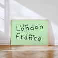 thumbnail image 1 of I See London I See France Bathroom Poster Design 2, Unframed Size 12x18, 1 of 2