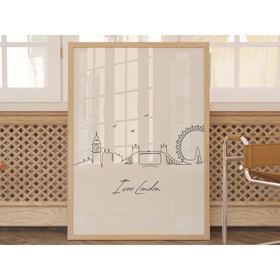 I See London I See France Funny Bathroom Wall Decor Print I See London Sign Bathroom Home Decor Restroom Sign Funny Kids Bathroom Birthday Wall Art, Modern Wall Decor, 24x36 UNFRAMED