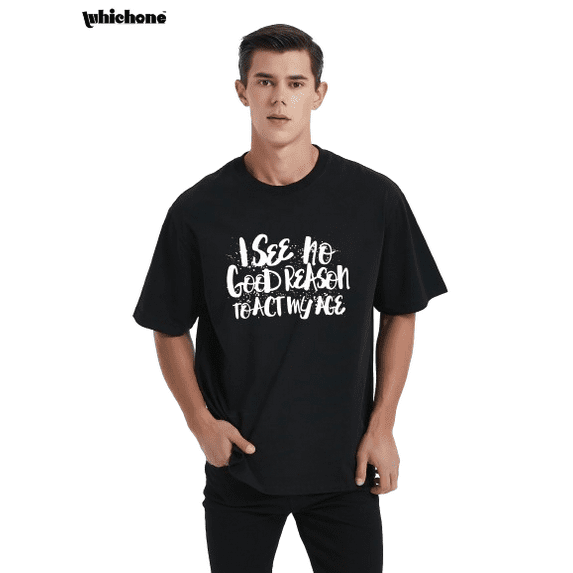 I See No Good Reason Men's Graphic Tee with Short Sleeves, Sizes S-3XL