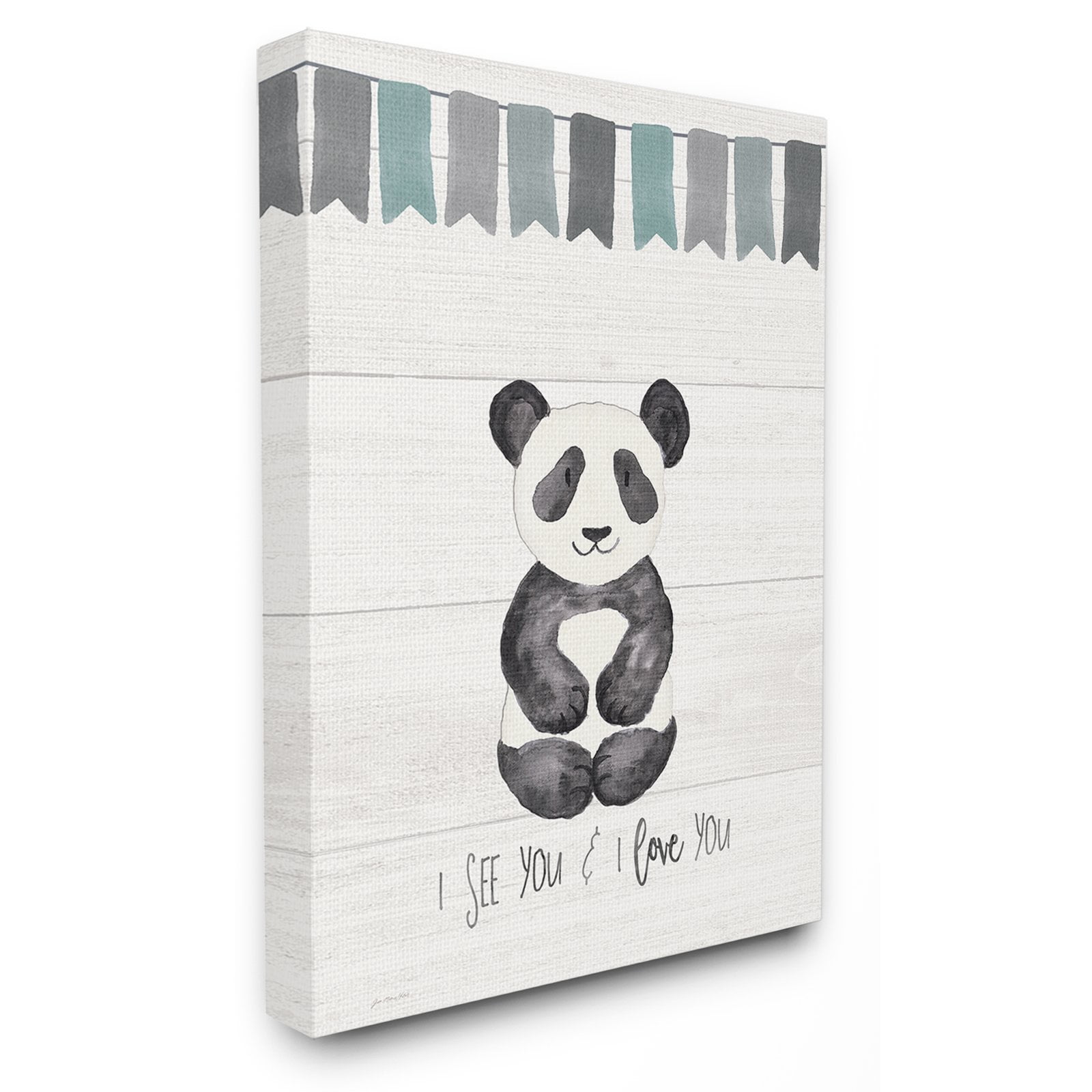 I See You Panda Wall Plaque Art, 10 x 0.5 x 15