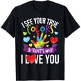 thumbnail image 1 of I See Your True Colors - Autistic Puzzle Autism Awareness T-Shirt, 1 of 4