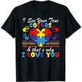 thumbnail image 1 of I See Your True Colors Heart Love Puzzle Autism Awareness T-Shirt, 1 of 4