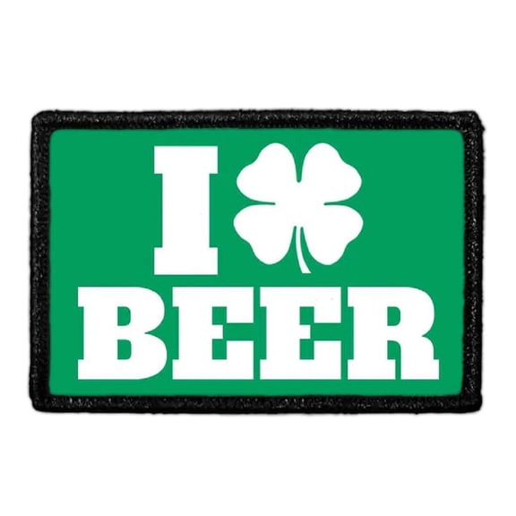 I Shamrock Beer - Green Background - Patch