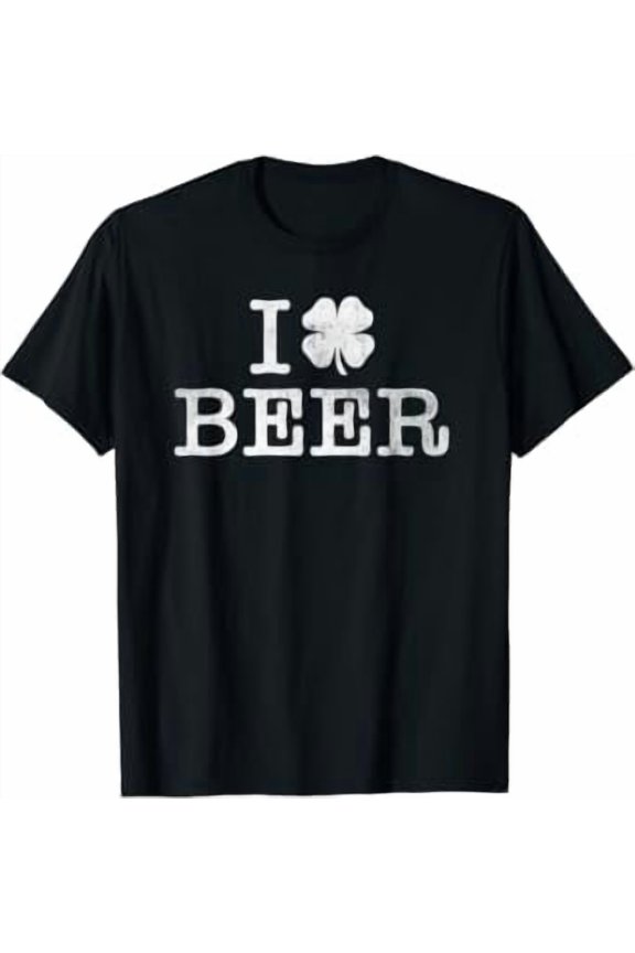 I Shamrock Beer Irish Roots Ireland Graphic T-Shirt, Size S-5XL