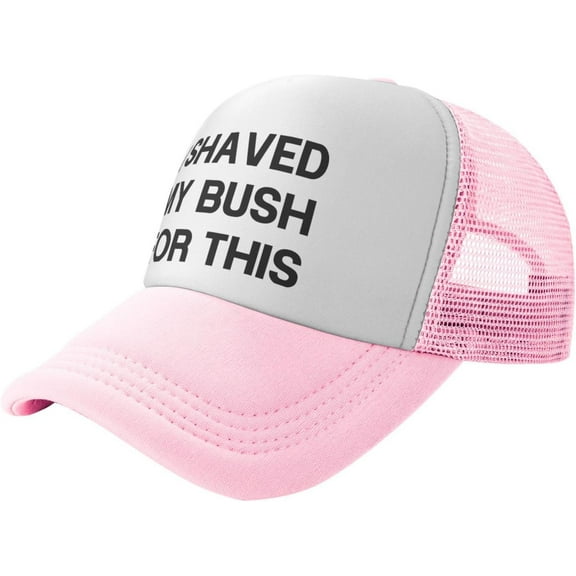 I Shaved My Bush for This Baseball Hats for Men Adjustable Dad Hat Gift for Men/Women Trucker Cap,Black