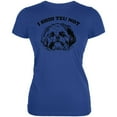 thumbnail image 1 of I Shih Tzu Not Juniors Soft T Shirt Royal LG, 1 of 1
