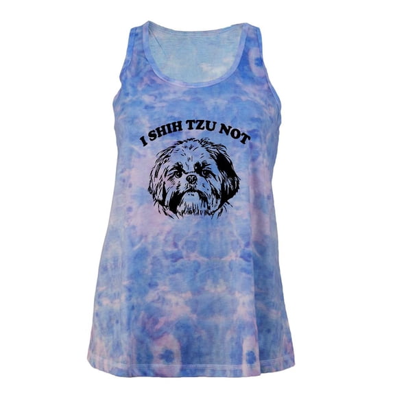 I Shih Tzu Not Juniors Tie Dye Tank Top Multi LG