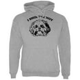 thumbnail image 1 of I Shih Tzu Not Mens Hoodie Storm Grey 2XL, 1 of 1
