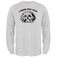 thumbnail image 1 of I Shih Tzu Not Mens Long Sleeve T Shirt Light Heather Grey SM, 1 of 1