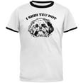 thumbnail image 1 of I Shih Tzu Not Mens Ringer T Shirt White-Black X-LG, 1 of 1