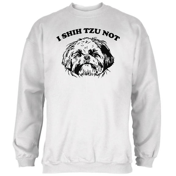 I Shih Tzu Not Mens Sweatshirt White MD