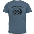thumbnail image 1 of I Shih Tzu Not Mens T Shirt Indigo Blue 3X-LG, 1 of 1