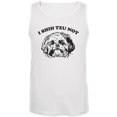 thumbnail image 1 of I Shih Tzu Not Mens Tank Top White 2XL, 1 of 1