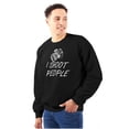 thumbnail image 1 of I Shoot People Camera Photography Pun Sweatshirt for Men or Women Brisco Brands S, 1 of 6