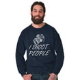 thumbnail image 1 of I Shoot People Camera Photography Pun Unisex Plus Fleece Graphic Sweatshirt Brisco Brands 2X, 1 of 5
