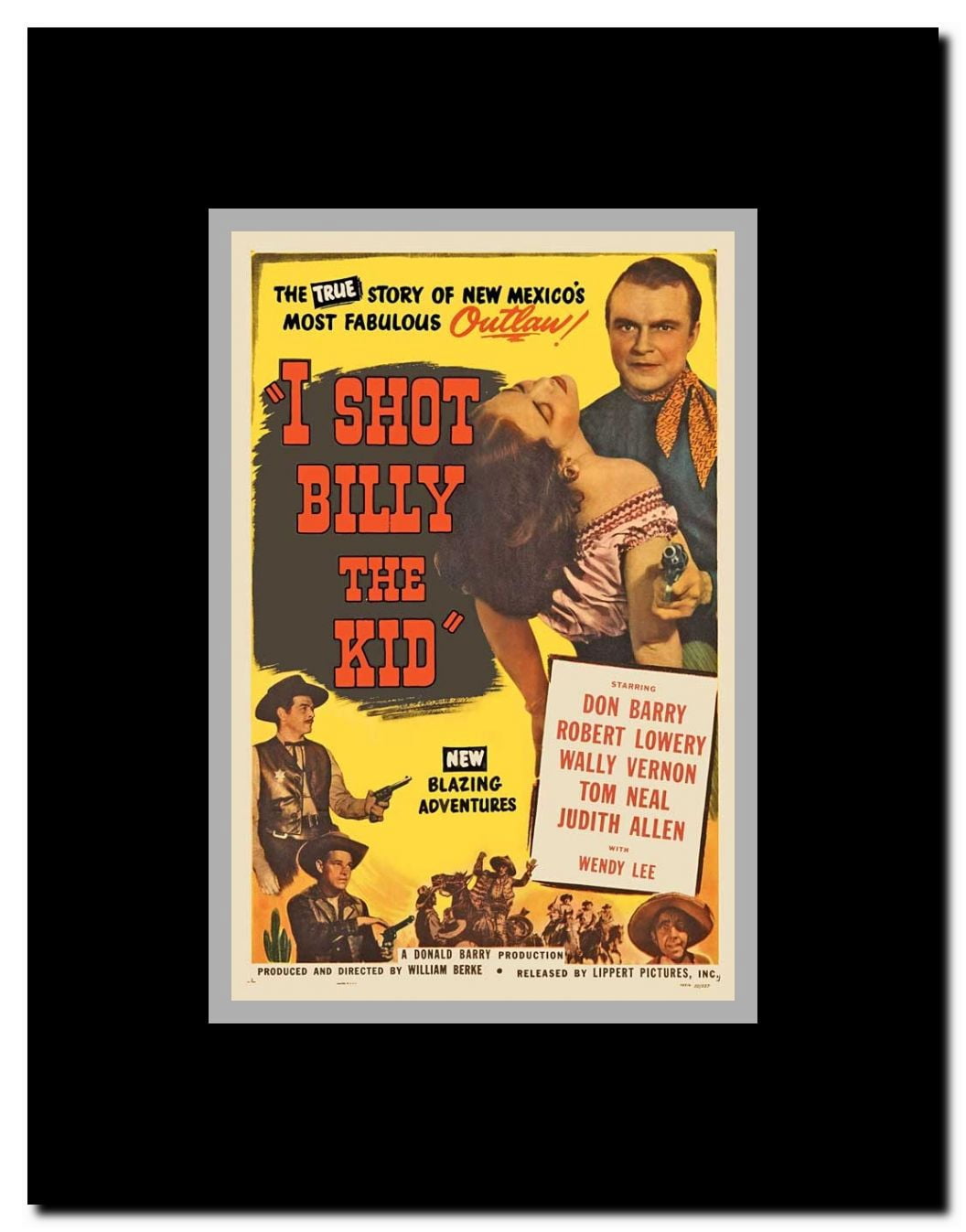 I Shot Billy the Kid Framed Movie Poster