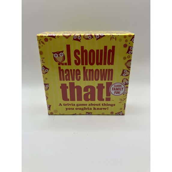 I Should Have Known That! Classic Family Fun Card Trivia Game