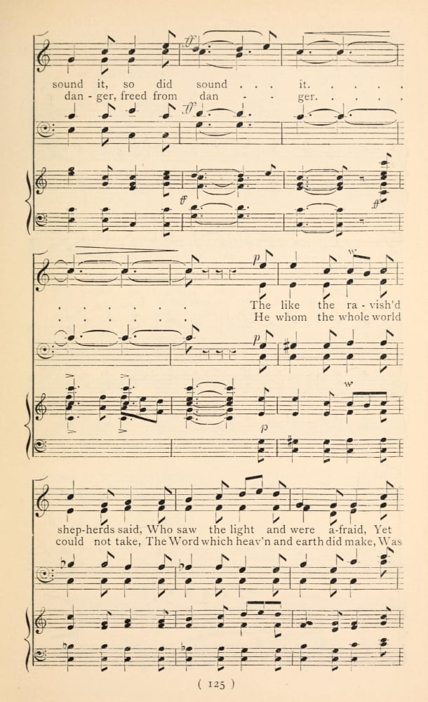 I Sing the Birth was Born Tonight 2 Christmas Carols New & Old 1850 Canvas Art - (18 x 24)