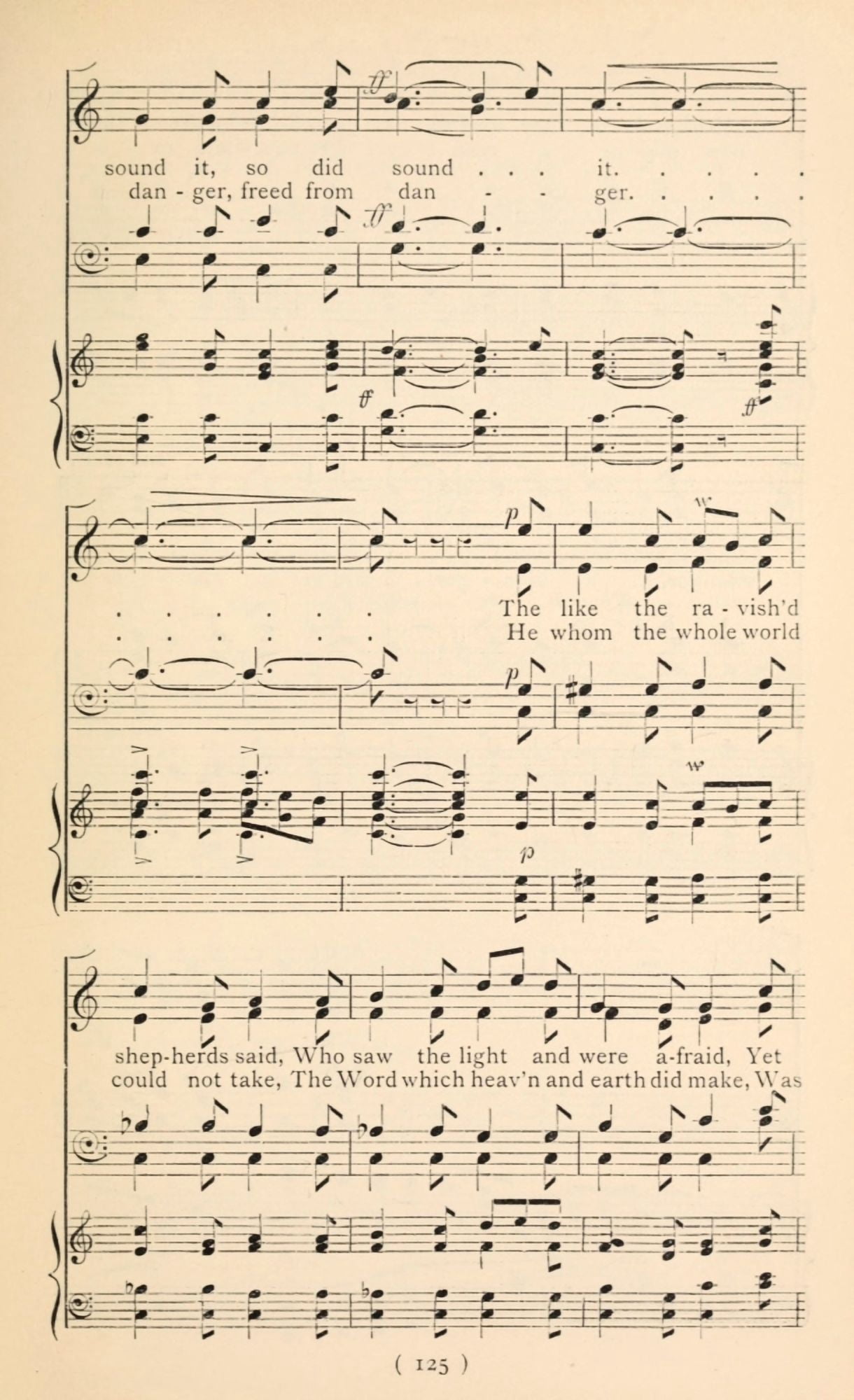 I Sing the Birth was Born Tonight 2 Christmas Carols New & Old 1850 Canvas Art - (24 x 36)