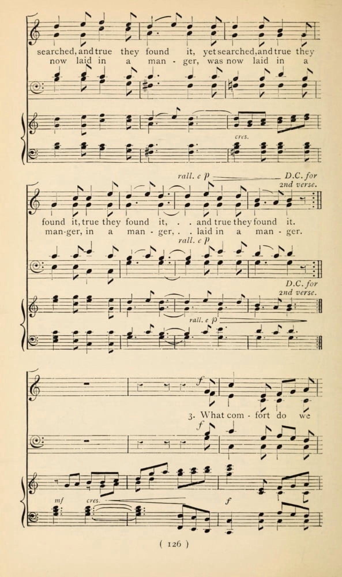 I Sing the Birth was Born Tonight 3 Christmas Carols New & Old 1850 Canvas Art - (18 x 24)
