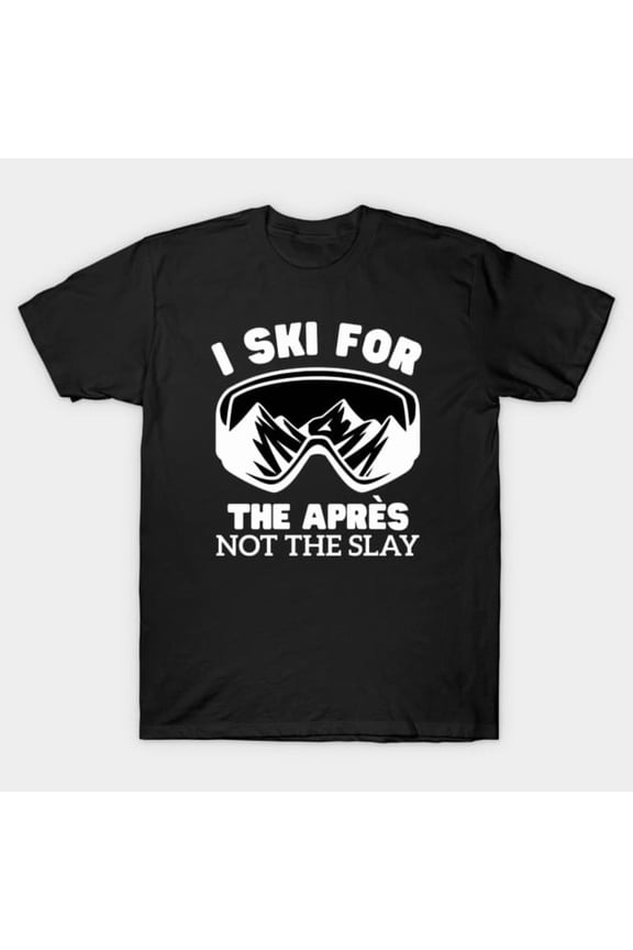 I Ski Funny Winter Sport Hobby Artwork Print, H6747 T-Shirt, for Men and Women, Up to Size 5XL