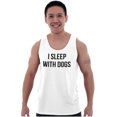 thumbnail image 1 of I Sleep With Dogs Pet Owner Funny Plus Size Graphic Tank Top Brisco Brands 2X, 1 of 5