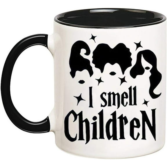 I Smell Children Hocus Pocus Sanderson Sisters Mug, 11oz Ceramic Coffee Mug/Tea Cup, High Gloss