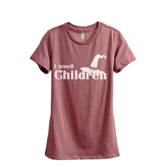 I Smell Children Women's Fashion Relaxed T-Shirt Tee Heather Rouge Small