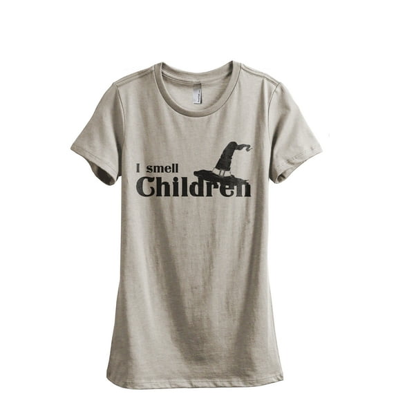 I Smell Children Women's Fashion Relaxed T-Shirt Tee Heather Tan Medium