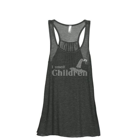 I Smell Children Women's Fashion Sleeveless Flowy Racerback Workout Yoga Tank Top Charcoal Grey 2X-Large