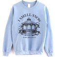 thumbnail image 1 of I Smell Snow Crewneck Sweatshirt – Stars Hollow Connecticut Winter Pullover, 1 of 6